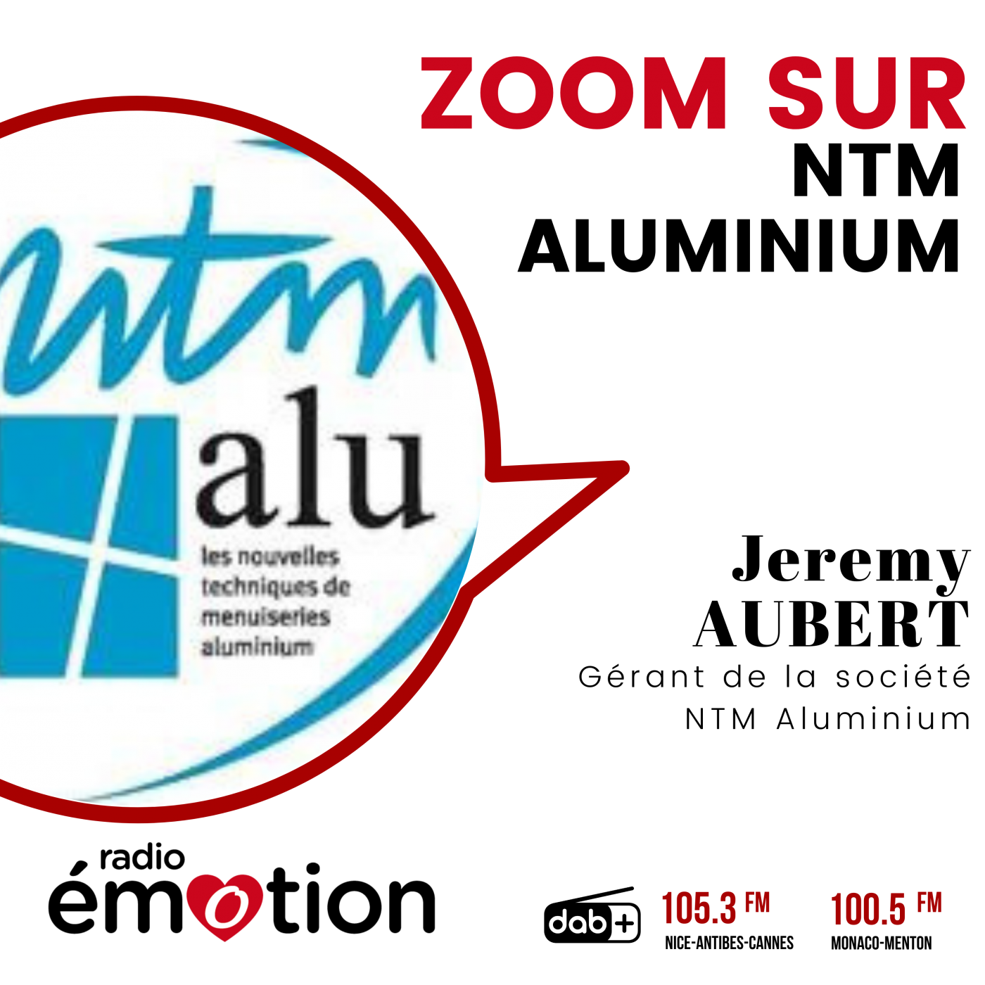 ZOOM SUR NTM ALUMINIUM