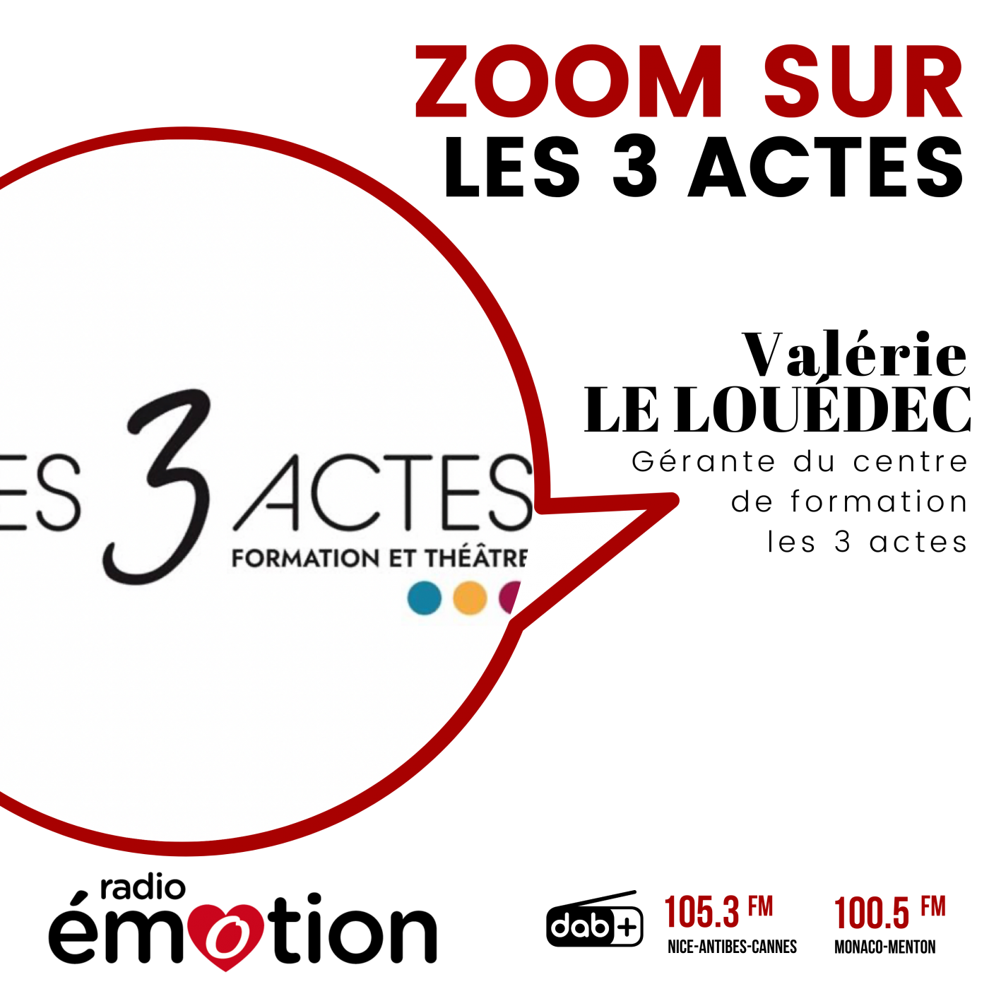 ZOOM SUR LES 3 ACTES