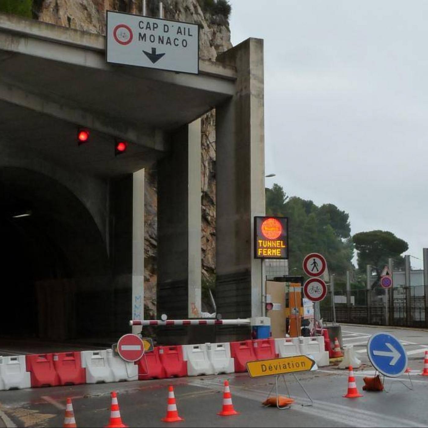 Le tunnel du Cap Estel sera fermé cet après-midi