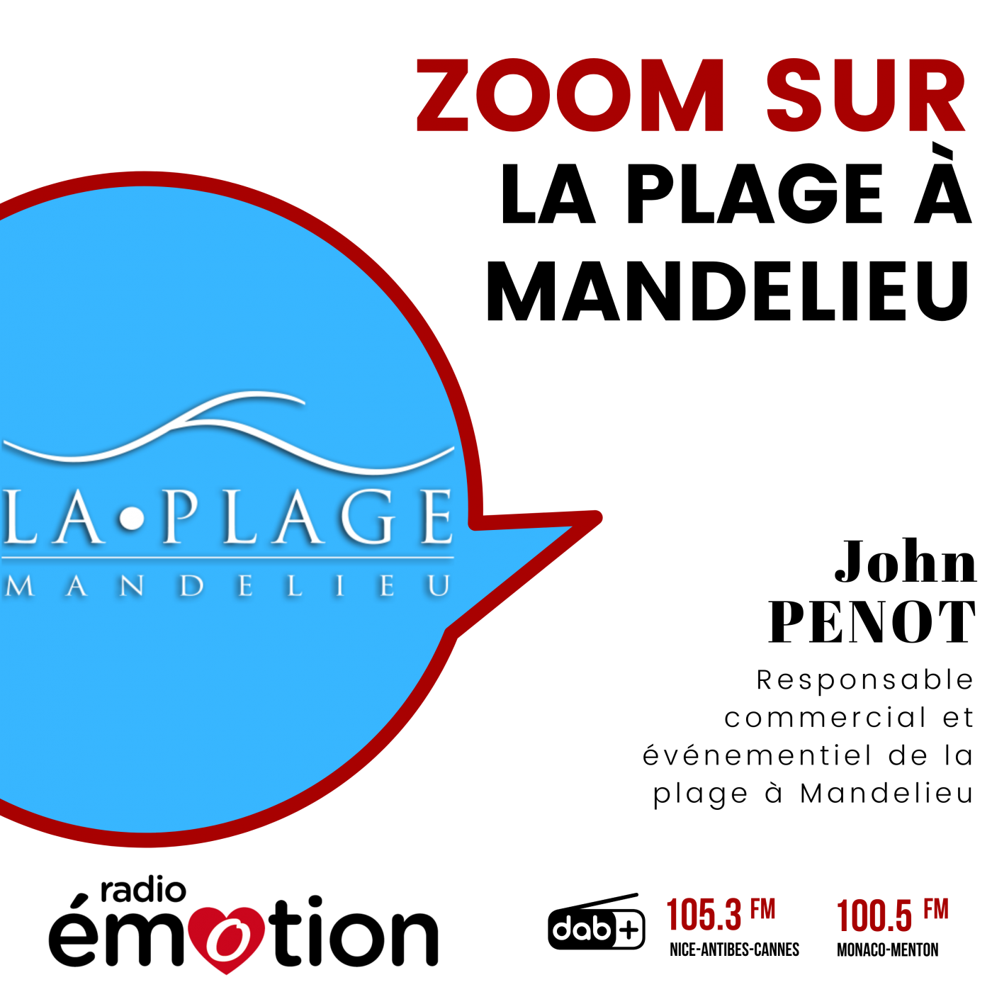 ZOOM SUR LA PLAGE À MANDELIEU